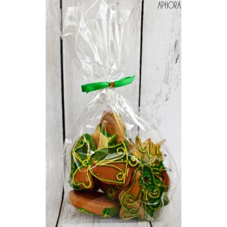 Mézeskalács vegyes díszcsomag zöld-arany