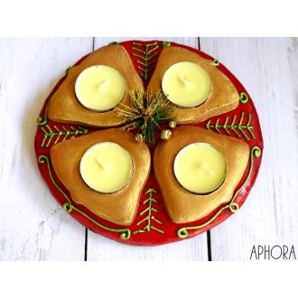 Mézeskalács adventi koszorú arany harangos