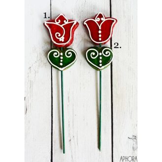 Mézeskalács tulipán (pálcás)